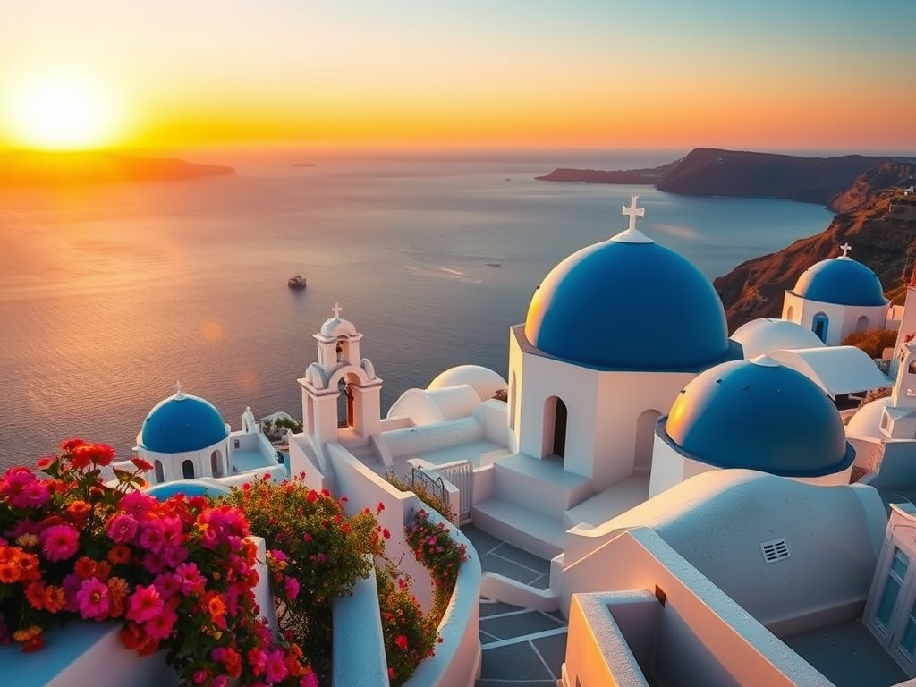 Santoryn – wyspa białych domków i zachodów&nbsp;słońca
